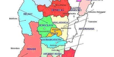 ম্যাপ অব মাদাগাস্কার অঞ্চলে