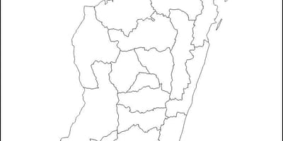 মাদাগাস্কার মানচিত্র রূপরেখা
