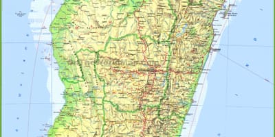 মানচিত্র দেখাচ্ছে, মাদাগাস্কার