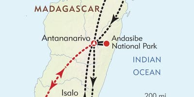 আন্তানানারিভো মাদাগাস্কার মানচিত্র